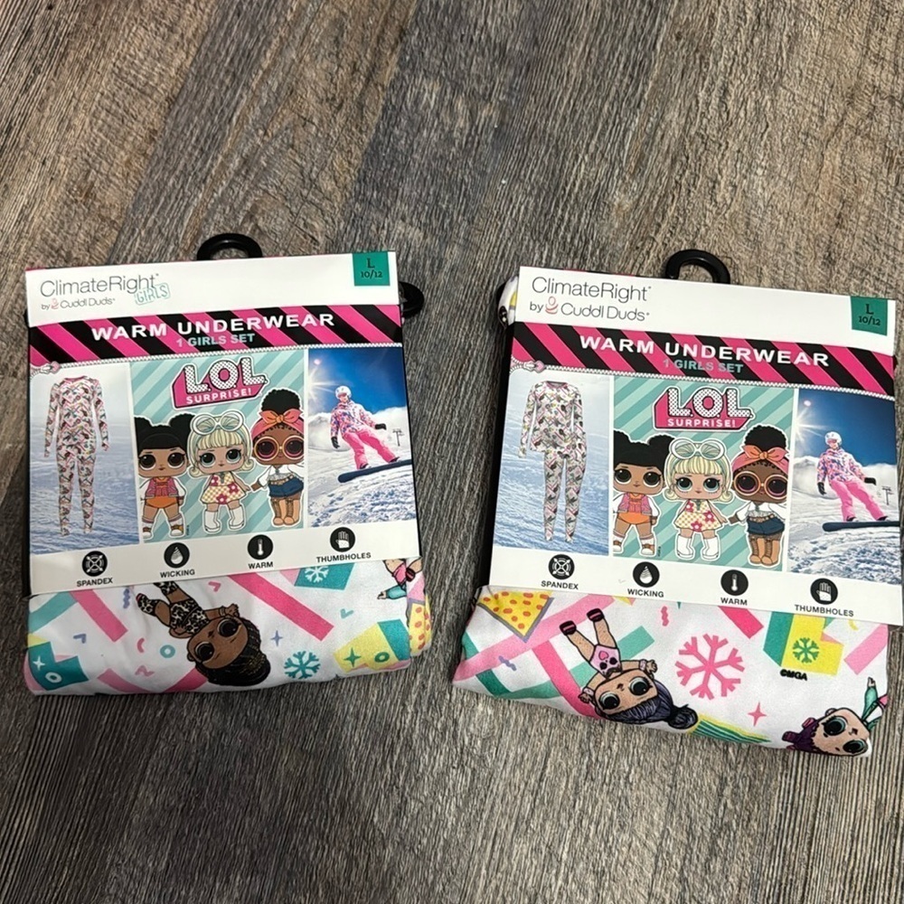 2 set warm underwear for girls